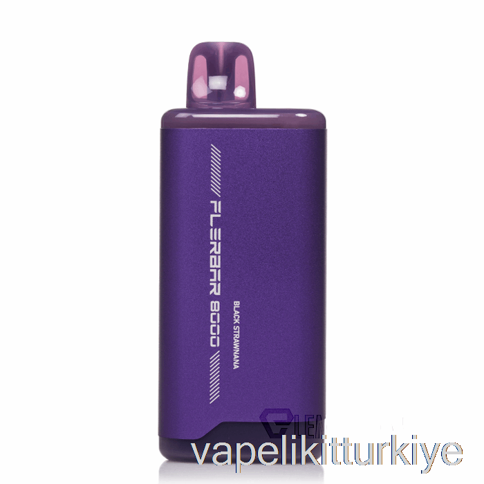 Vape Elektronik Sigara Flerbar 8000 Tek Kullanımlık Siyah Saman